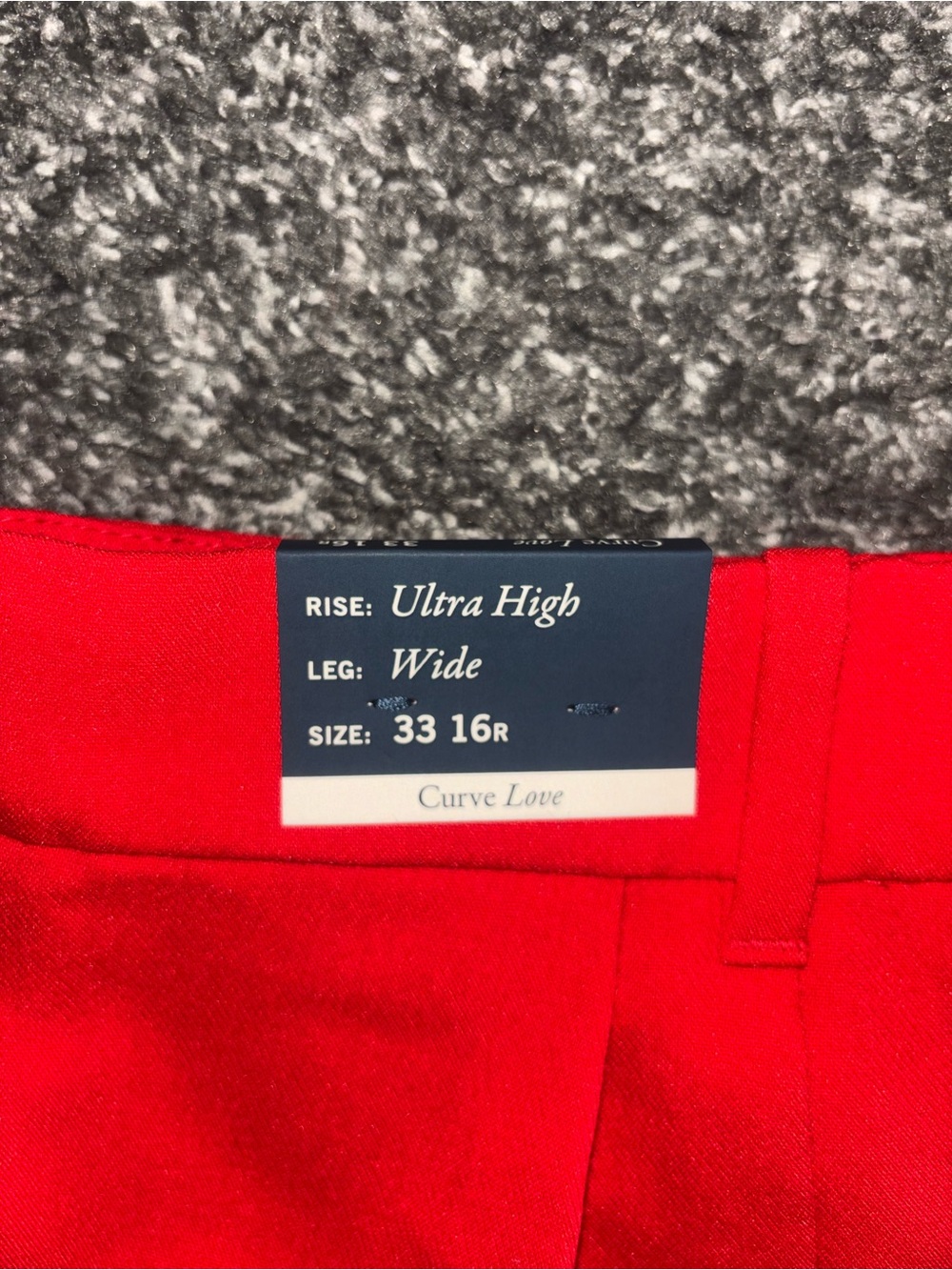 Abercrombie & Fitch Red Wide-Leg Dress Pants - Picture 3 of 6
